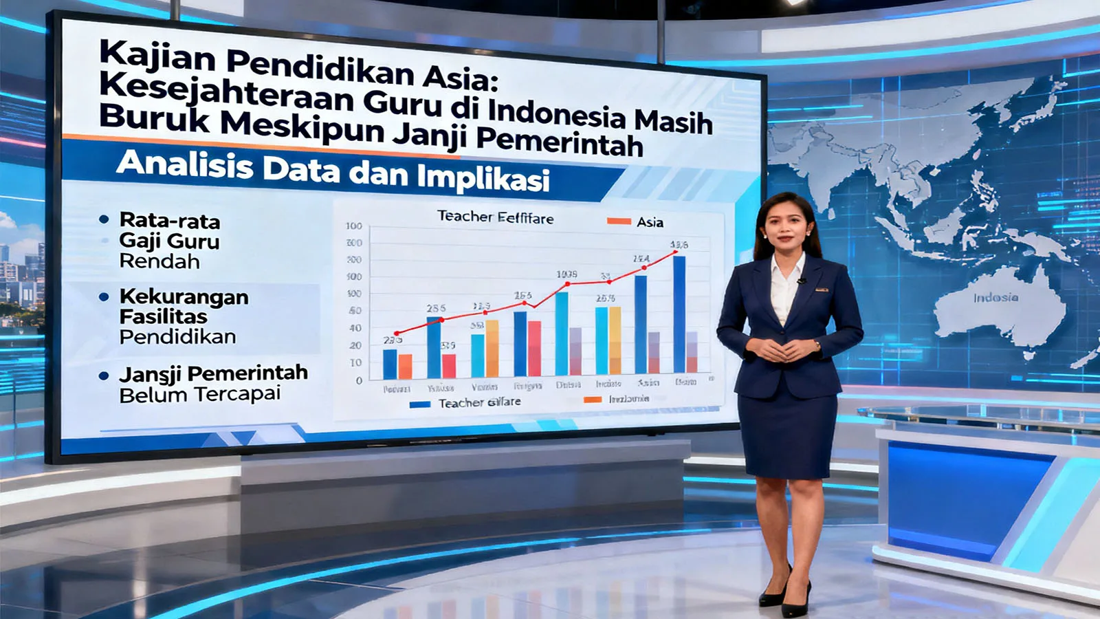 Kajian Pendidikan Asia: Kesejahteraan guru di Indonesia masih buruk meskipun ada janji dari pemerint